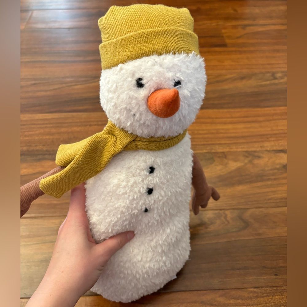 Jellycat Large Lenny Snowman Retired NWT